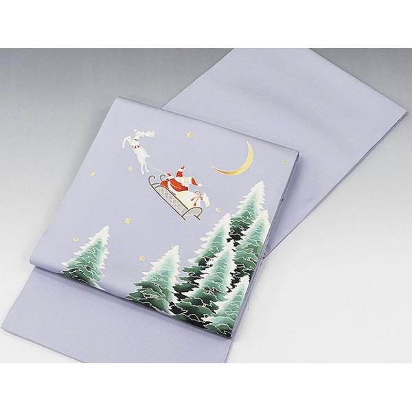 新品仕立済 着物 浴衣 Xmas 五泉塩瀬袋帯 正絹 新品 袋帯 サンタクロース 新品 仕立て上がり きもの翔鶴の袋帯 G2368 きもの翔鶴 最安限界挑戦中