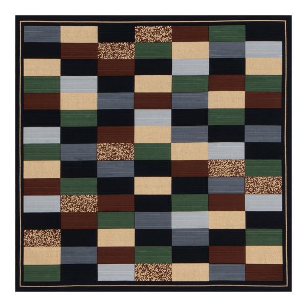 風呂敷 日本製 50cm幅 有職 川島織物 和柄 綿小ふろしき 市松彩映 黒 カーキ 抹茶 ベージュ 臙脂 グレー 水色 市松 庭石 黒御影石 四角 モダン 北欧 ランチョンマット インテリア スカーフ ティッシュカバー リメイク タペスト...