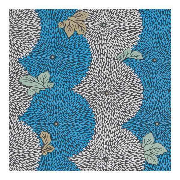 風呂敷 日本製 50cm幅 有職 川島織物 和柄 綿小ふろしき 菊花琳麗 水色 白 抹茶 黒 ベージュ 菊 花 葉 モダン 北欧 ランチョンマット インテリア スカーフ ティッシュカバー リメイク タペストリー バスケット プレゼント 贈り...