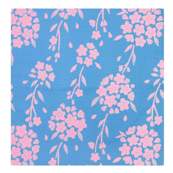 風呂敷 日本製 50cm幅 中巾 リバーシブル 桜 さくら サクラ 花 水色 黄緑 ピンク 白群 和 京の両面おもてなし 綿100％ 粋 モダン 北欧 テーブルクロス インテリア スカーフ リメイク タペストリー ワイン包装 ペットキャリー...
