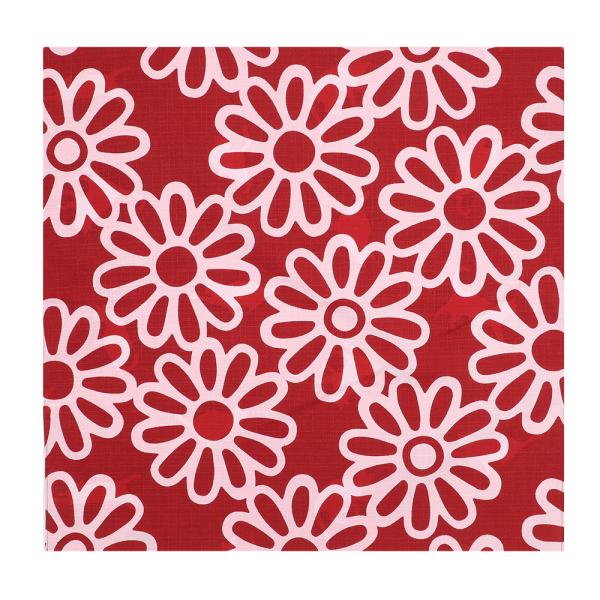 風呂敷 日本製 50cm幅 中巾 リバーシブル DOTCHDOTCH どっちどっち 赤 紫 白 オフホワイト 花 猫 ねこ ネコ 動物 和 綿100％ 粋 モダン 北欧 テーブルクロス インテリア スカーフ リメイク タペストリー ワイン包...