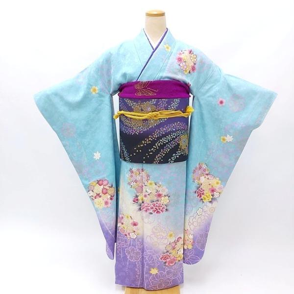美品　正絹振袖　深緑　6点セット　裄丈68 163cm前後 美品正絹振袖深緑6点セット裄丈68 163cm前後美品期間限定価格