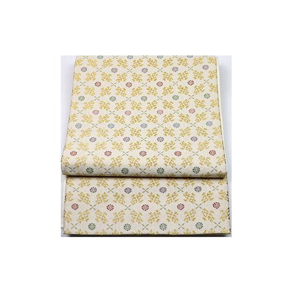 留袖用 袋帯 正絹 舞浪漫 花菱文様 Lサイズ F3766 新品
