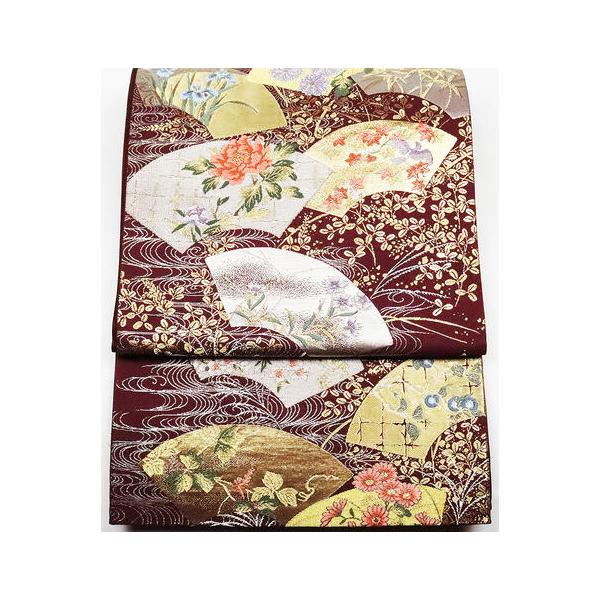 留袖用 袋帯 正絹 京綴の世界 懐撰琳派 鳳凰 菊 牡丹 桜 Lサイズ F4815