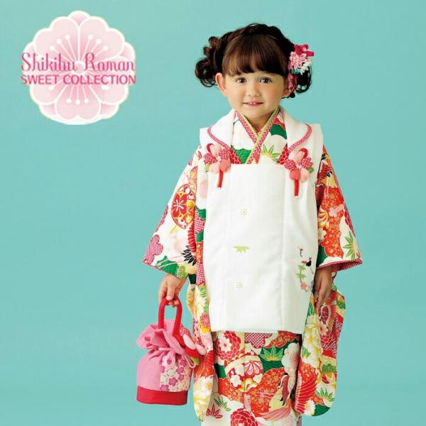 3歳 七五三 着物セット 花柄 七五三 着物セット 3歳 ピンク花柄 - メルカリ