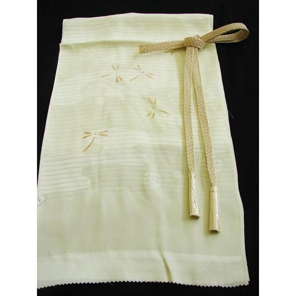 時代屋 新品 夏用 絽 帯揚 帯〆正絹 未使用 訪問着用 平組 若芽色 B538 