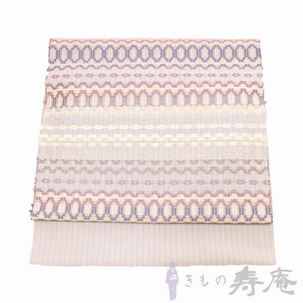 帯 名古屋帯 仕立て込み 白鷹の雪花織 九寸 伝統工芸士 佐藤新一 帯 名古屋帯 仕立て込み 白鷹の雪花織 九寸 伝統工芸士 佐藤新一