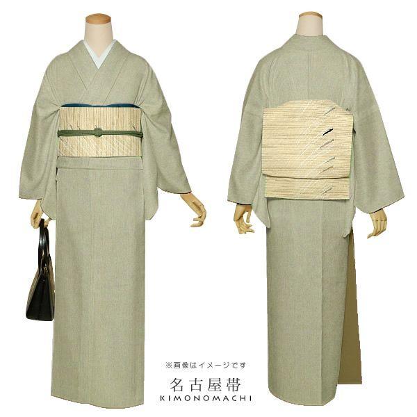 Prices down2）西陣織名古屋帯 九寸帯「ごく淡い柔らかなベージュ