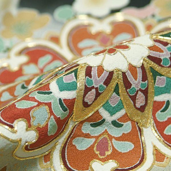 黒留袖 未仕立て 単品 手描き友禅黒留袖「松竹梅、吉祥華文