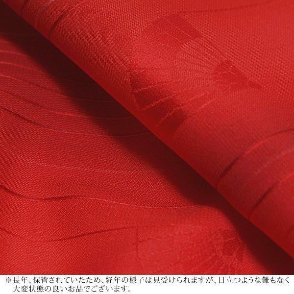 Prices down)雨コート 着物 正絹 着尺 未仕立て「赤色 縞に番傘 Prices down)雨コート 着物 正絹 着尺 未仕立て「赤色 縞に番傘