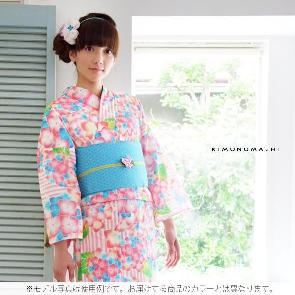 Prices down）つまみのお花 髪飾り＆帯飾り「水色系 紫陽花」 クリップ