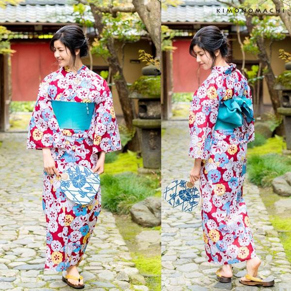 浴衣 帯 半幅帯 「ぼかし 黄・藤・ラズベリー・桃・ピンク・赤・ブルーラベンダー・紫・金茶・赤紫・アップルグリーン・ターコイズ・水色 全13色」 日本製 半巾帯 単帯 レディース 女性用 浴衣帯 半幅帯単品 京都きもの町オリジナル 【メール便対応可】