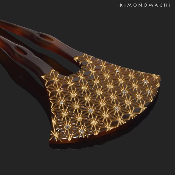 かんざし 髪飾り 銀杏型 べっ甲調 麻の葉 簪 礼装 フォーマル 結婚式 黒留袖 色留袖 訪問着 色無地 Cm401 京都きもの町 Yahoo 店 通販 Yahoo ショッピング