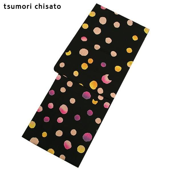 TSUMORI CHISATO 浴衣 レディース 「黒色 猫ドット TSUMORI CHISATO 浴衣 レディース 「黒色 猫ドット