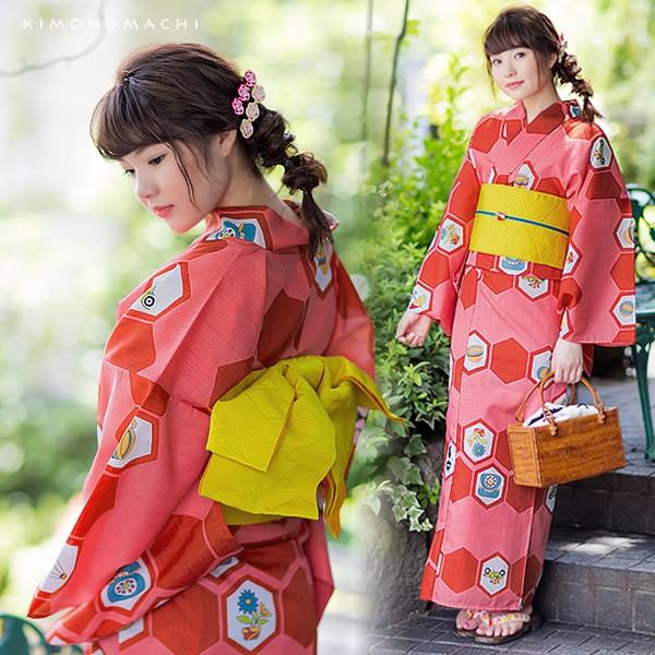 すのチル　浴衣　ピンク　他 KIMONOMACHI （Prices down2）浴衣 レディース セット 「薄