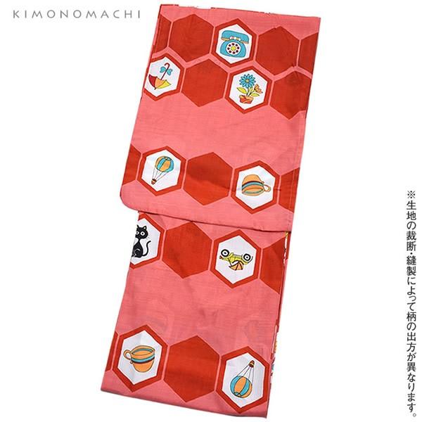 浴衣 ピンク 赤 Prices down2）浴衣 レディース 単品 「夏ごころ浴衣 赤 ピンク