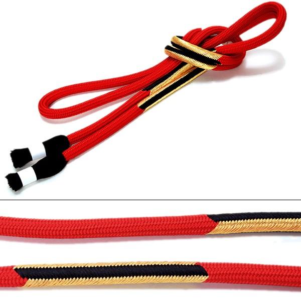 京くみひも 帯締め「黒色×赤色、ゴールド」組紐 正絹帯締め 振袖帯締め 成人式小物 振袖小物＜H＞ 成人式 帯締め 京くみひも 振袖「赤色×黒色、ゴールド」組紐 正絹