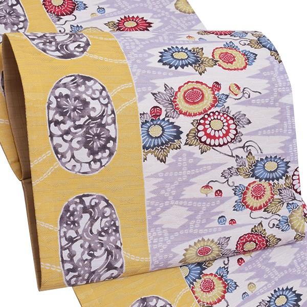 新品・お仕立て上がり！』紅型柄染帯 正絹 全通 袋帯