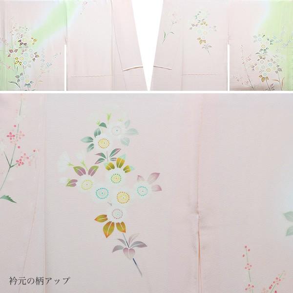 Prices down3)仕立て上がり 訪問着単品「ピンク×グリーンぼかし Prices down3)仕立て上がり 訪問着単品「ピンク×グリーンぼかし