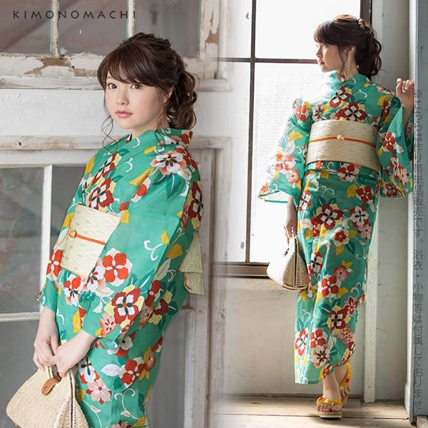 KIMONOMACHI 浴衣 帯 リボンタイプ 結び帯単品「白ベージュ 菱