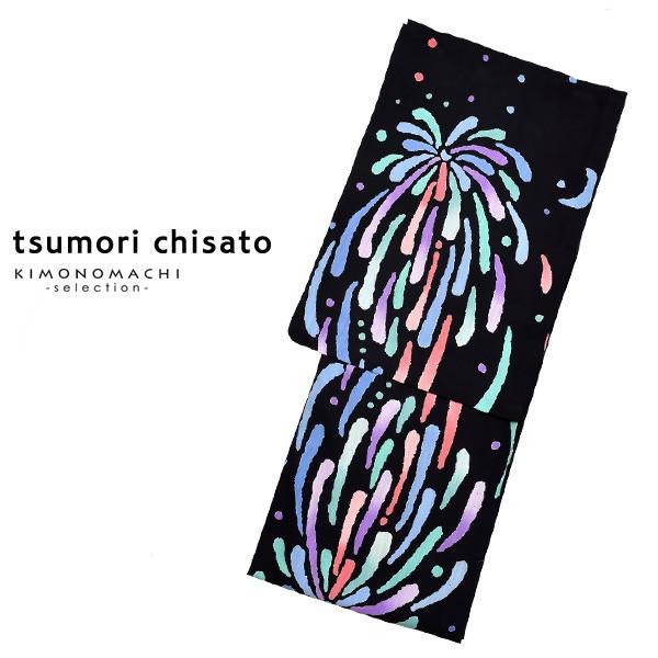 TSUMORI CHISATO 浴衣 レディース 浴衣単品「黒色 花火 TSUMORI CHISATO 浴衣 レディース 浴衣単品「黒色 花火