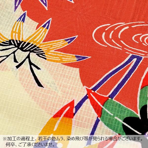 KIMONOMACHI （Prices down）浴衣 子供 こども 浴衣単品「朱赤色紅型 