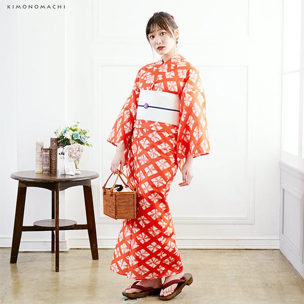 KIMONOMACHI （Prices down2）浴衣 レディース 単品 「赤色に