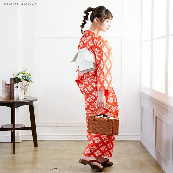 KIMONOMACHI （Prices down2）爆買 浴衣 レディース 単品 「赤色