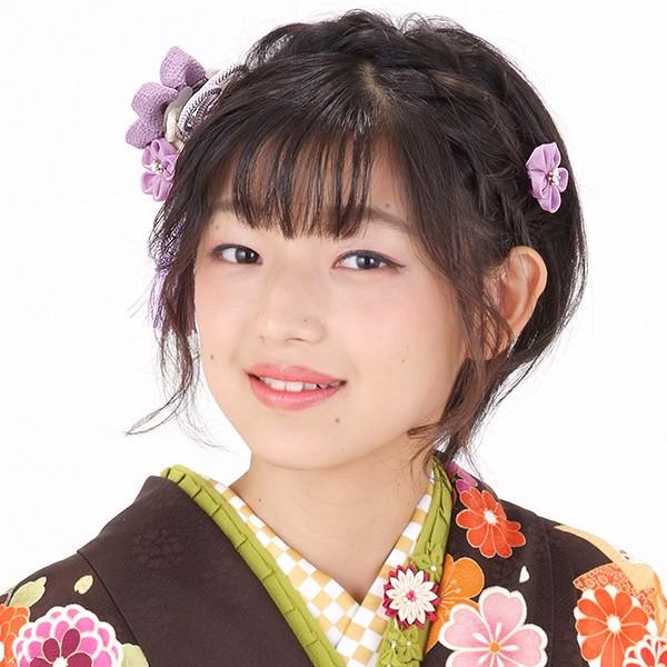 Prices down3）成人式 髪飾り 振袖 2点セット「青藤色のつまみ細工