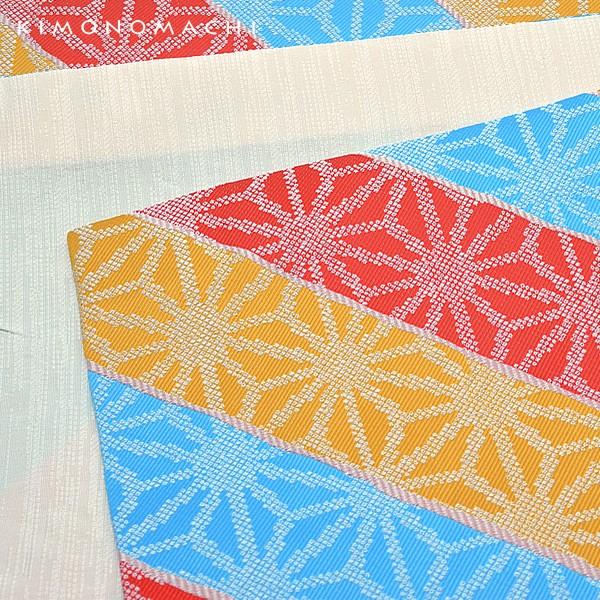 KIMONOMACHI （Prices down2）お仕立て上がり 京袋帯「三色 麻の葉