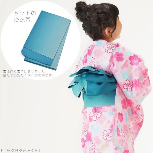 新品 浴衣 ゆかた セット 浴衣セット キッズ 子ども 子供 かわいい 桜 水色 新品 浴衣 ゆかた セット 浴衣セット キッズ 子ども 子供