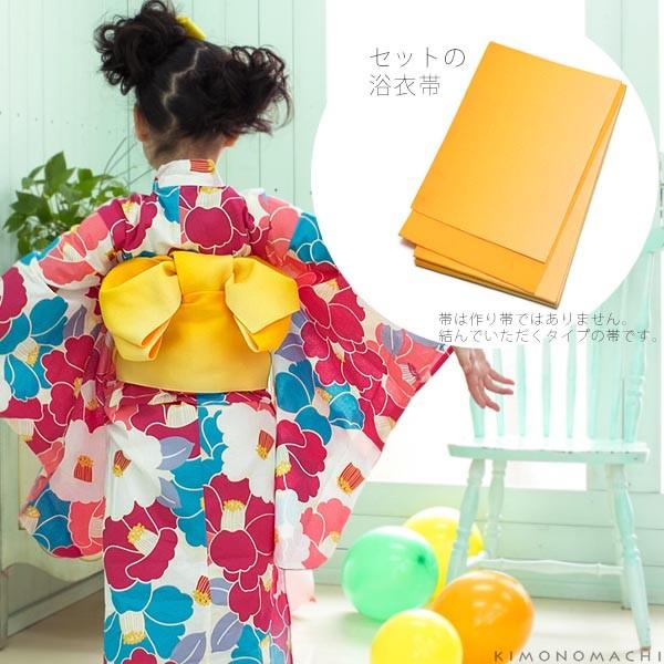 浴衣セット　女児　KISSBERRY 150 KIMONOMACHI 浴衣 子供 キッズ 浴衣セット「紺色 梅」レトロ