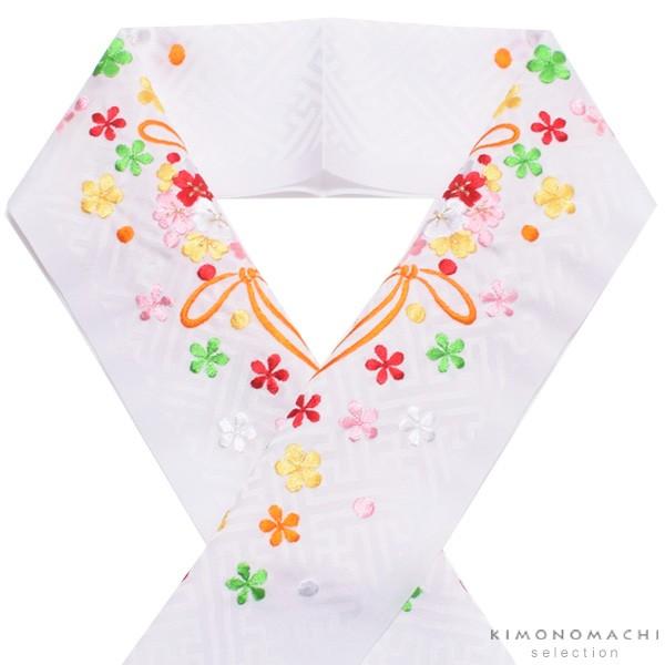 七五三 着物 3歳 7歳 刺繍 半衿「白色 オレンジ花薬玉の刺繍」 七五三に 刺繍半襟<H> :043751:京都きもの町 - 通販 - Yahoo!ショッピング 七五三 着物 3歳 7歳 刺繍 半衿「白色 オレンジ花薬玉の刺繍」 七五三に 刺繍半襟<H> :043751:京都きもの町 - 通販 - Yahoo!ショッピング
