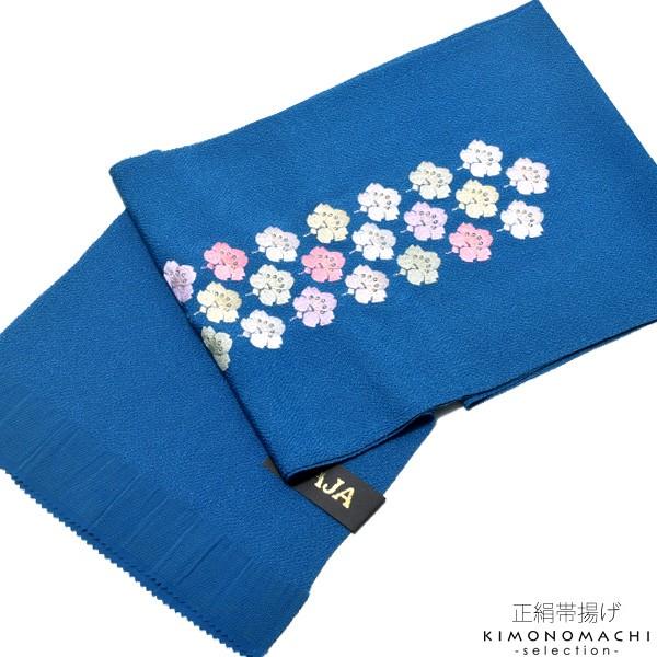 青色 振袖 花柄刺繍 格安モード 黒/ブルー(青)/金 薔薇柄 派手 豪華 ギャル クール系