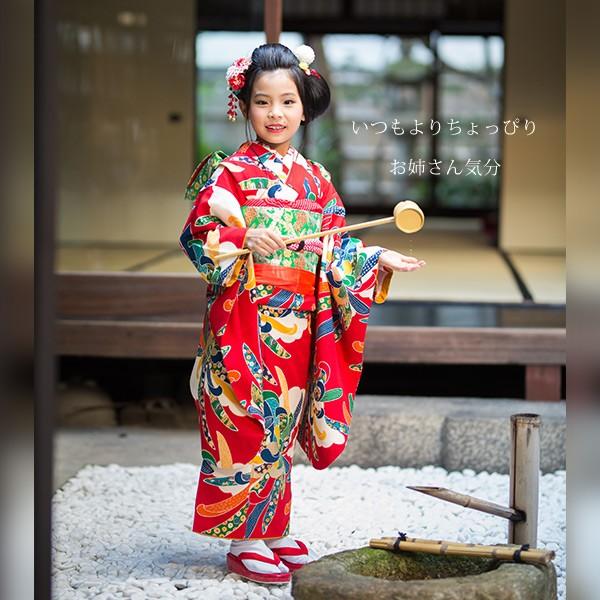 七五三 髪飾り「赤×ピンク 剣つまみ、つまみのお花」子供 つまみ 七五三 髪飾り「赤×ピンク 剣つまみ、つまみのお花」子供 つまみ