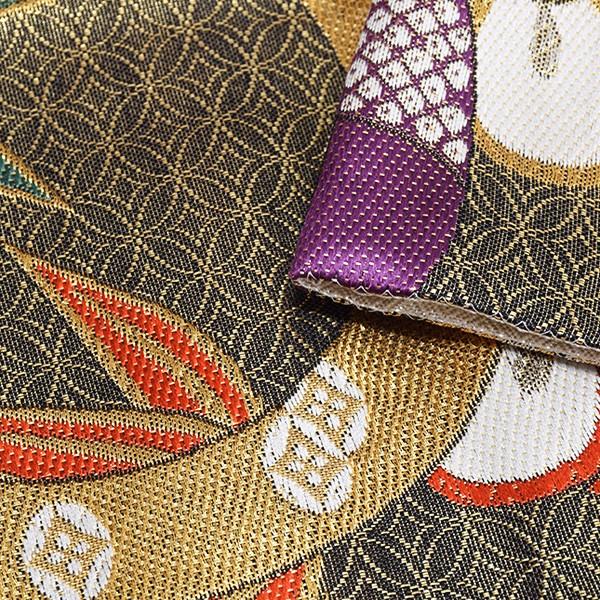 Prices down4）振袖 袋帯「黒色 竹と梅」振袖に お仕立て上がり 礼装帯