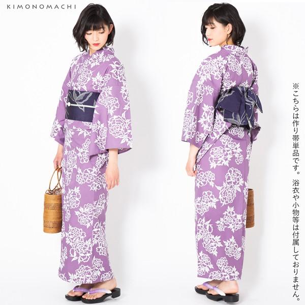 紫色花柄浴衣・リボン帯セット 楽天市場】＼50%OFFクーポン／浴衣 セット レディース 2点セット