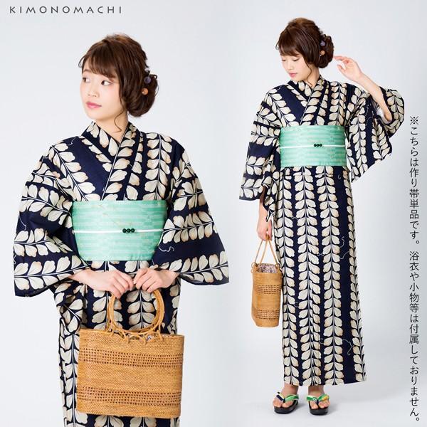 KIMONOMACHI （Prices down2）浴衣 帯 リボンタイプ 結び帯単品「水面