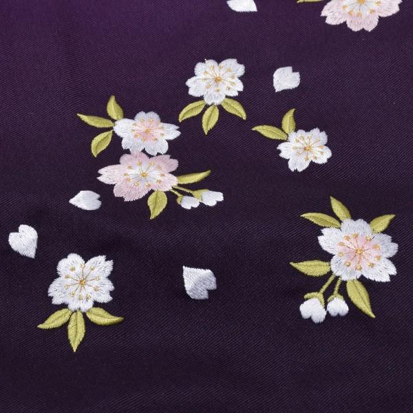 ぼかし刺繍袴（紫）卒業式　新品　小学生　ジュニア　大学生　M　L KIMONOMACHI 卒業式 袴 大学生 小学生 刺繍 グラデーション 単品「 紫