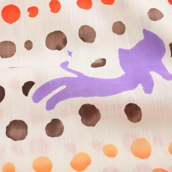 ツモリチサト 浴衣　ねこあじさい　単品 ツモリチサト 浴衣 ねこあじさい 単品 ツモリチサト 浴衣 ねこ