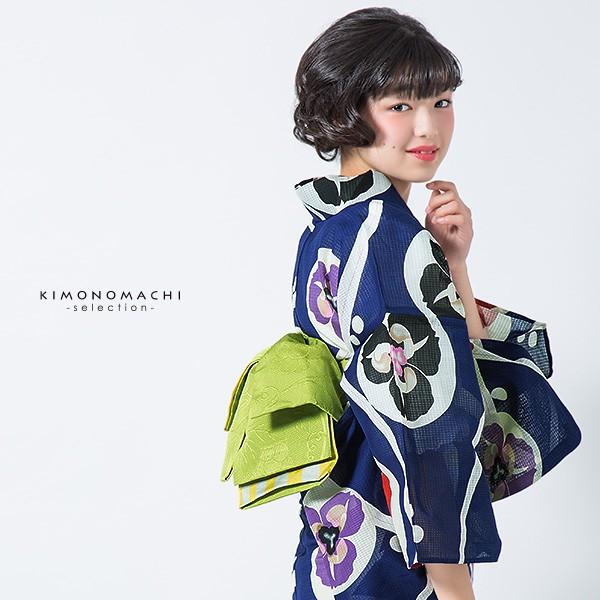 新品浴衣 Kansai 山本寛斎 綿絽 黒 濃紺 大人 蛍 仕付け糸 綿100% 新品浴衣 Kansai 山本寛斎 綿絽 黒 濃紺 大人 蛍 仕付け糸 綿100