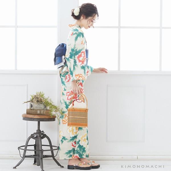 KIMONOMACHI (Prices down)浴衣 レディース 単品 「クリーム KIMONOMACHI (Prices down)浴衣 レディース 単品 「クリーム