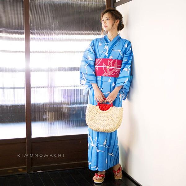 着物・浴衣 moemoe KIMONOMACHI （Prices down2）浴衣 レディース 単品 「ブルー
