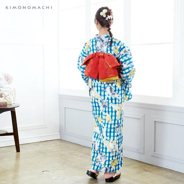KIMONOMACHI (Prices down)浴衣 レディース 単品 「緑×青 KIMONOMACHI (Prices down)浴衣 レディース 単品 「緑×青