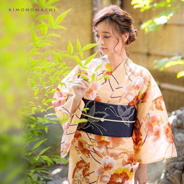 KIMONOMACHI (Prices down)浴衣 レディース 単品 「サーモン KIMONOMACHI (Prices down)浴衣 レディース 単品 「サーモン