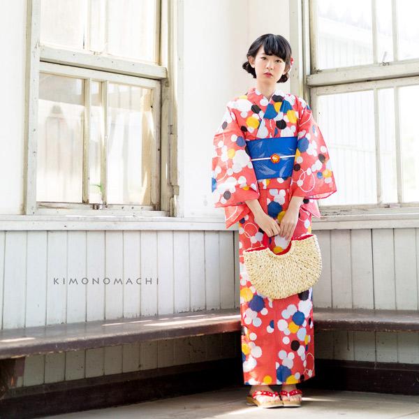 KIMONOMACHI （Prices down2）浴衣 レディース 単品 「ピンク