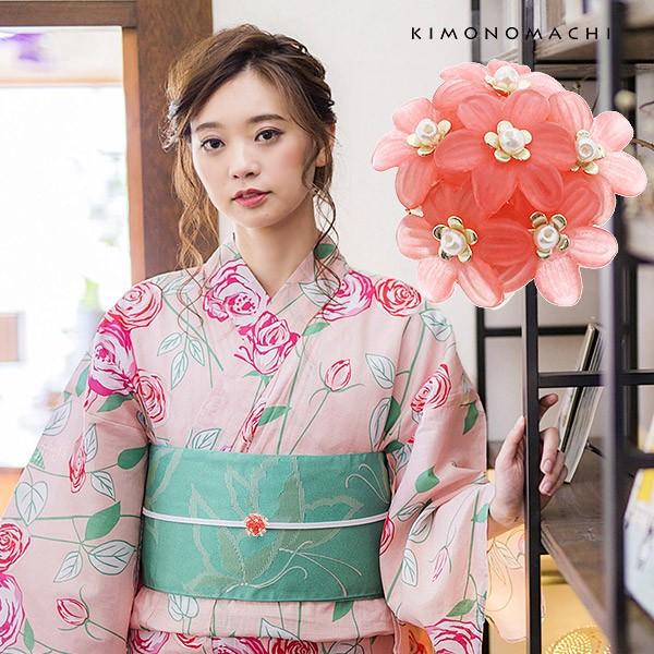 Prices down3）小花 帯留め単品「ホワイト ピンク ブルー