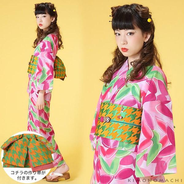 着物リフォーム　綿入れはんてん 手作り一点物　ピンク花蝶晴れ着 着物リフォーム 綿入れはんてん 手作り一点物 ピンク花蝶晴れ着