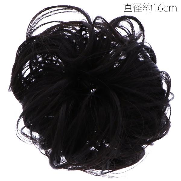 三矢製 ブラックウィッグ 4個セット Prices down3）七五三 髪飾り シュシュ ブラック、ナチュラルカラー