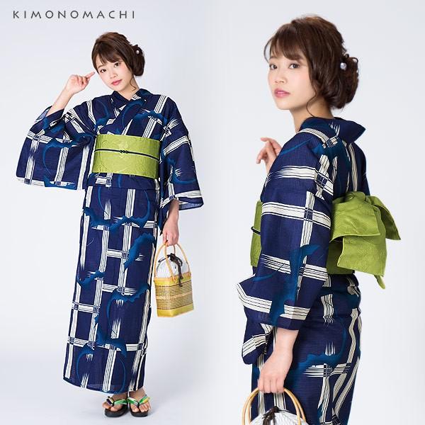 KIMONOMACHI （Prices down2）KIMONOMACHI 浴衣セット「紺色